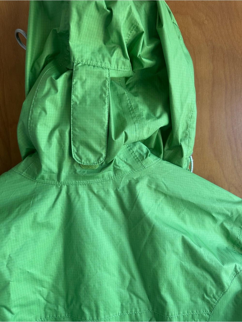 Eddie Bauer Lime Green Hooded Windbreaker Jacket - Picture 7 of 9